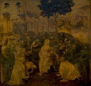 LEONARDO da Vinci Adoration of the Magi oil painting